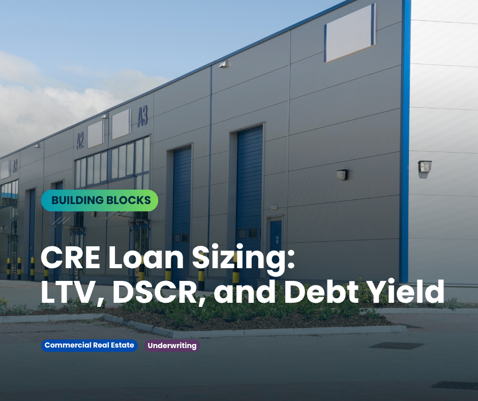 Commercial Real Estate Loan Sizing: LTV, DSCR and Debt Yield